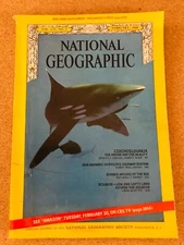 National Geographic February 1968 Czecholovakia Ecuador Shark (w/pullout poster)
