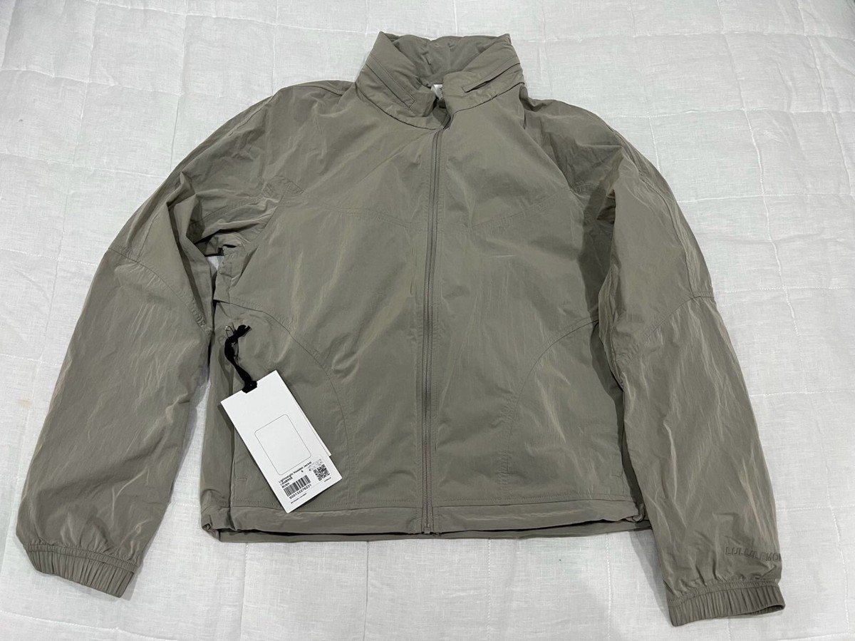 綺麗 ルルレモン メッシュ生地 ジップアップ ジャケット トップス 白 14 綺麗 ルルレモン メッシュ生地 ジップアップ ジャケット