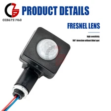 LED Security PIR Infrared Motion Sensor Detector Switch Outdoor Light AC85-265V