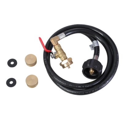 Efficient 4ft Propanes Extension Hose Adapter for 1lb to 20lb Gas Bottle Filling