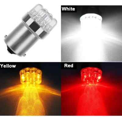 1156 Ba15s 382 Reverse LED White P21w Amber Indicators Red Brake Light Bulbs UK