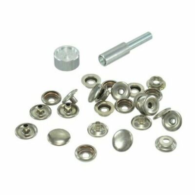 General Tools 1265 Nickel Plated Brass Snap Fastener Kit