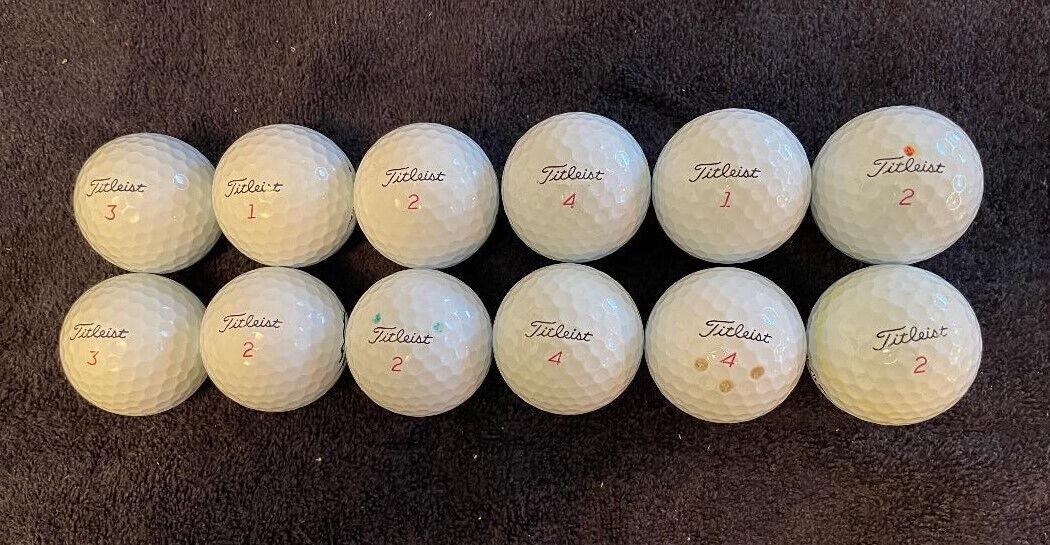 12 Titleist Pro V1x Left Dash Golf Balls AAAA