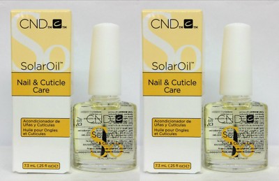 2 X CND Solar Oil 0.25 oz/7.3ml- Nail & Cuticle Conditioner - SALE SALE!!!!!
