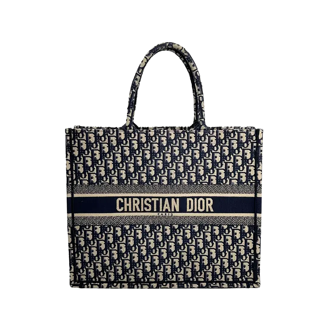Dior Book Tote Oblique Large Bleu / Très bon état