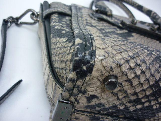 Coach 2Way Handbag Python Embossed Swagger 21 383… - image 4