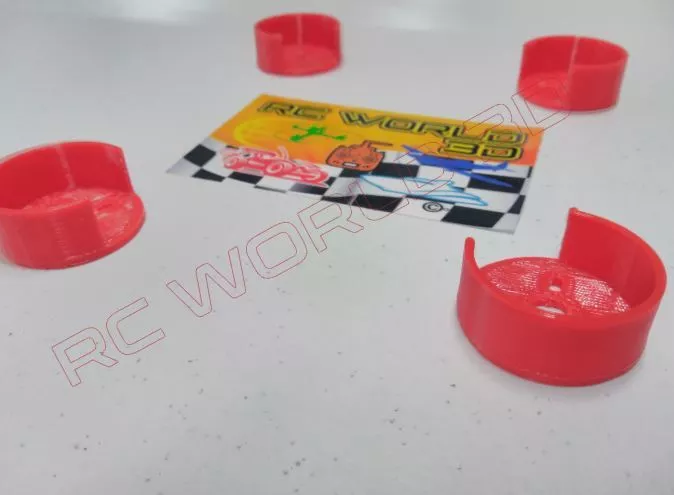 QUADCOPTER BRUSHLESS MOTOR MOUNT/BASE PROTECTOR 4PCS 3D PRINTED PLA RED HI-PRO - Image 2 of 4