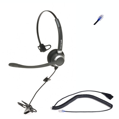 OvisLink Headset Compatible with Nortel Phone RJ9 Quick Disconnect Cord Included