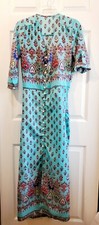Women's Oriental Colorful Maxi Dress Size S