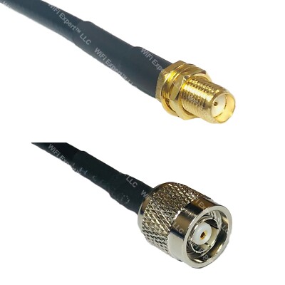 RFC240 SMA FEMALE to RP-TNC MALE Coax RF Cable USA-Ship Lot