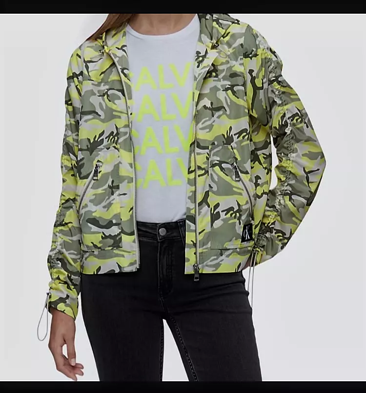 monogram camo jacket