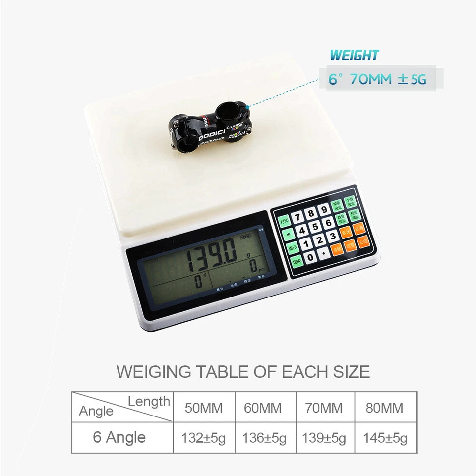 Carbon Aluminum Road Bike Stems Balance BMX Bicycle Stem 25.4* 50/60/70/80mm - Image 3 of 4