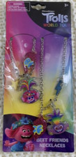 Trolls World Tour Silver Chain Charm Best Friends Necklaces