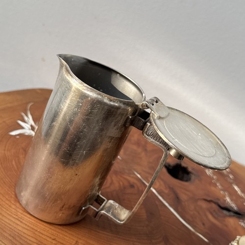 Vintage Meneses Spain Signed Silverware Creamer With Lid Solid 5” - Picture 7 of 12