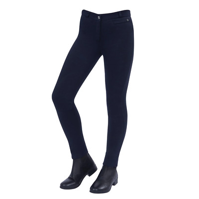 Dublin Supa-Fit Reißverschluss Knieflicken Damen Reithose