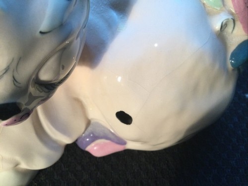 Vintage MCM Kay Finch Pink Cat Kitty Figurine needs repairs see descrip/pics - Picture 5 of 7