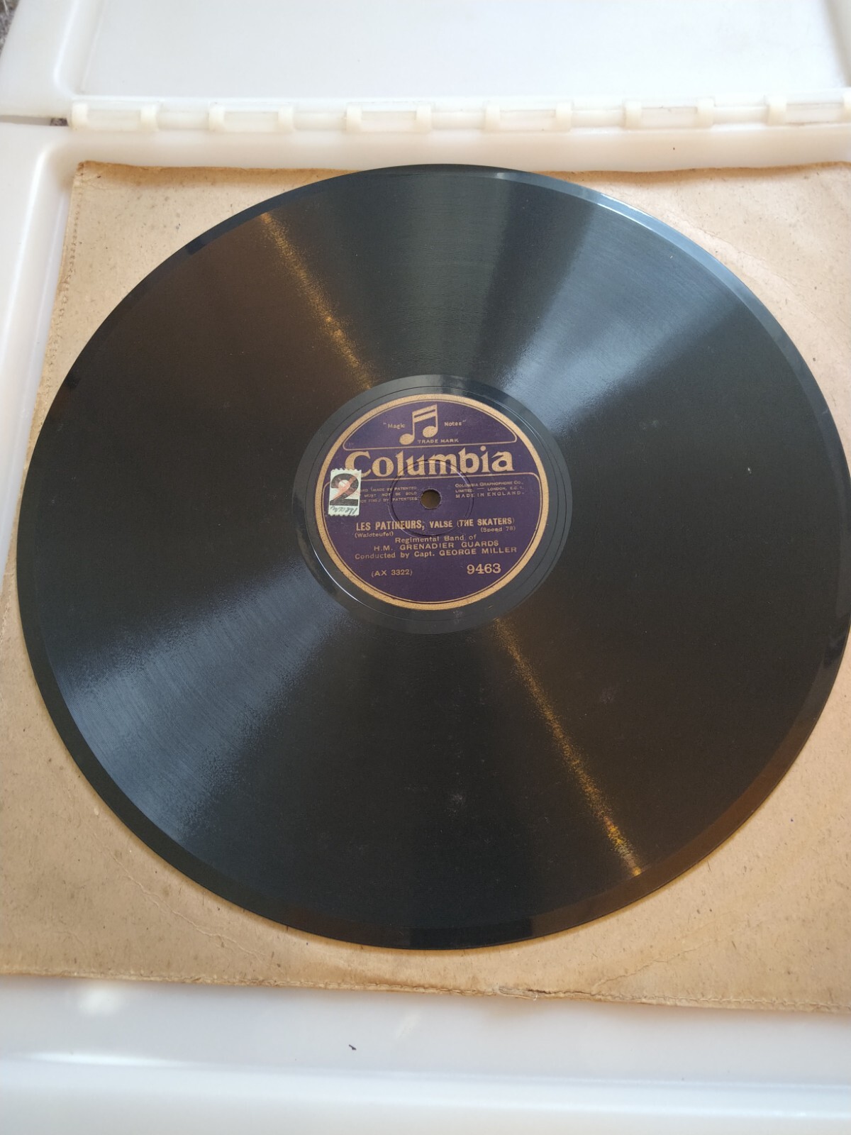 Shellac, 12", 78 RPM, Regimental Band Of H.M. Grenadier Guards – Les Patineurs
