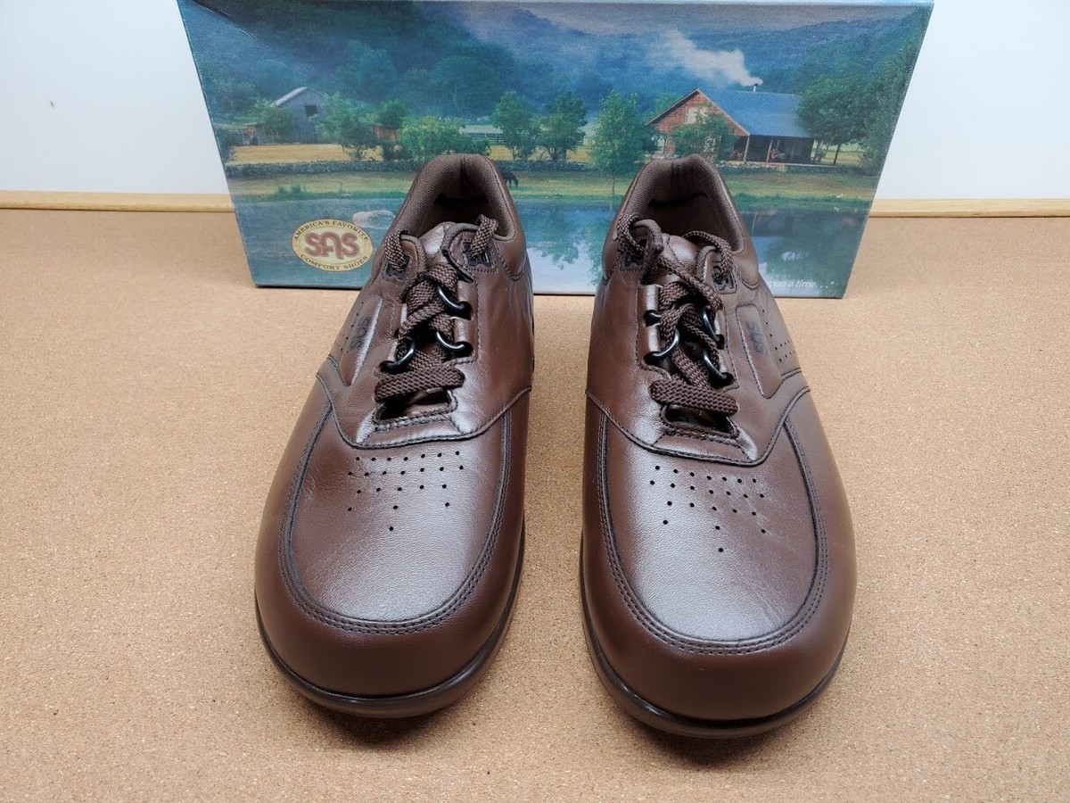 NEW MENS SAS TIME OUT ANTIQUE WALNUT COMFORT WALKING SHOES 0092