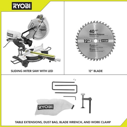 RYOBI 12 Inch Sliding Compound Miter 