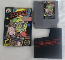 Gotcha The Sport Nintendo NES Game Authentic Box Cartridge And Sleeve Works