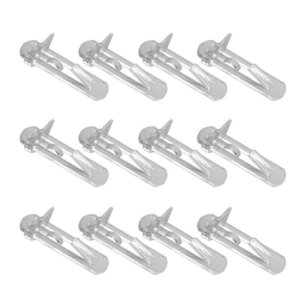 50 Clear Plastic Locking Shelf Support Peg Pins for Cabinets & Shelves-image