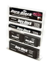 6pc Dura-Block Auto Body Hand Sanding Block Kit AF44A - Closed Cell EVA Rubber