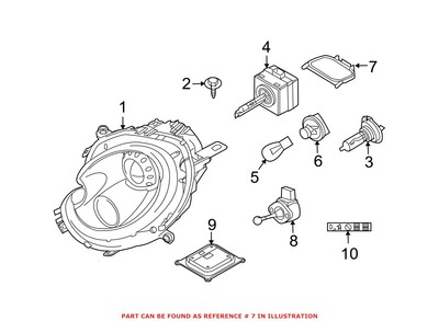 MINI OEM 07-15 Cooper-headlight Headlamp Bulb Cap Cover  