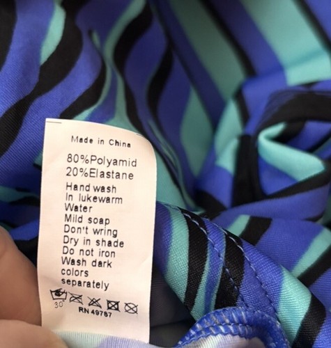 Profile by Gottex Women’s Size 10 Blue Tankini Top Padded NEW - Picture 8 of 9