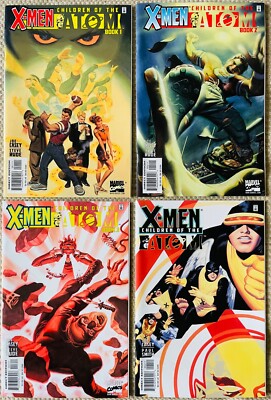 X-MEN: CHILDREN of the ATOM - Lot of 4 Issues - Steve Rude - Marvel Comics 1999
