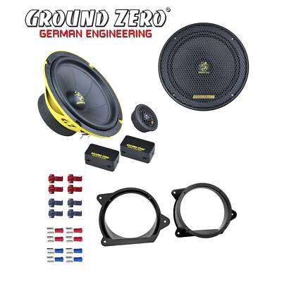 Ground Zero Auto SPL Lautsprecher System 16,5cm für Peugeot 207 Türen vorne