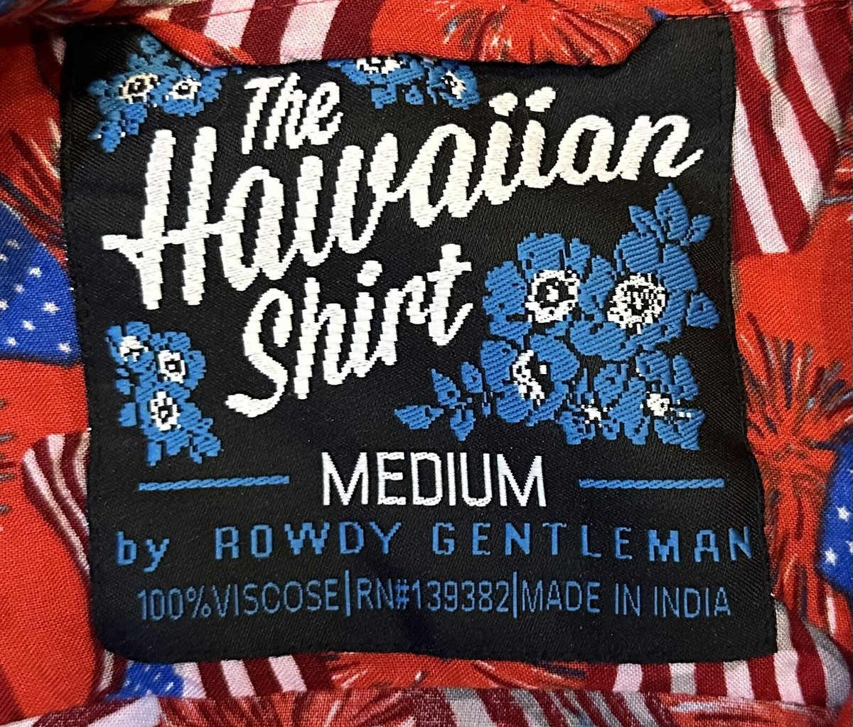 。。。 The Hawaiian Shirt By Rowdy Gentleman Button Up Shirt Size Medium