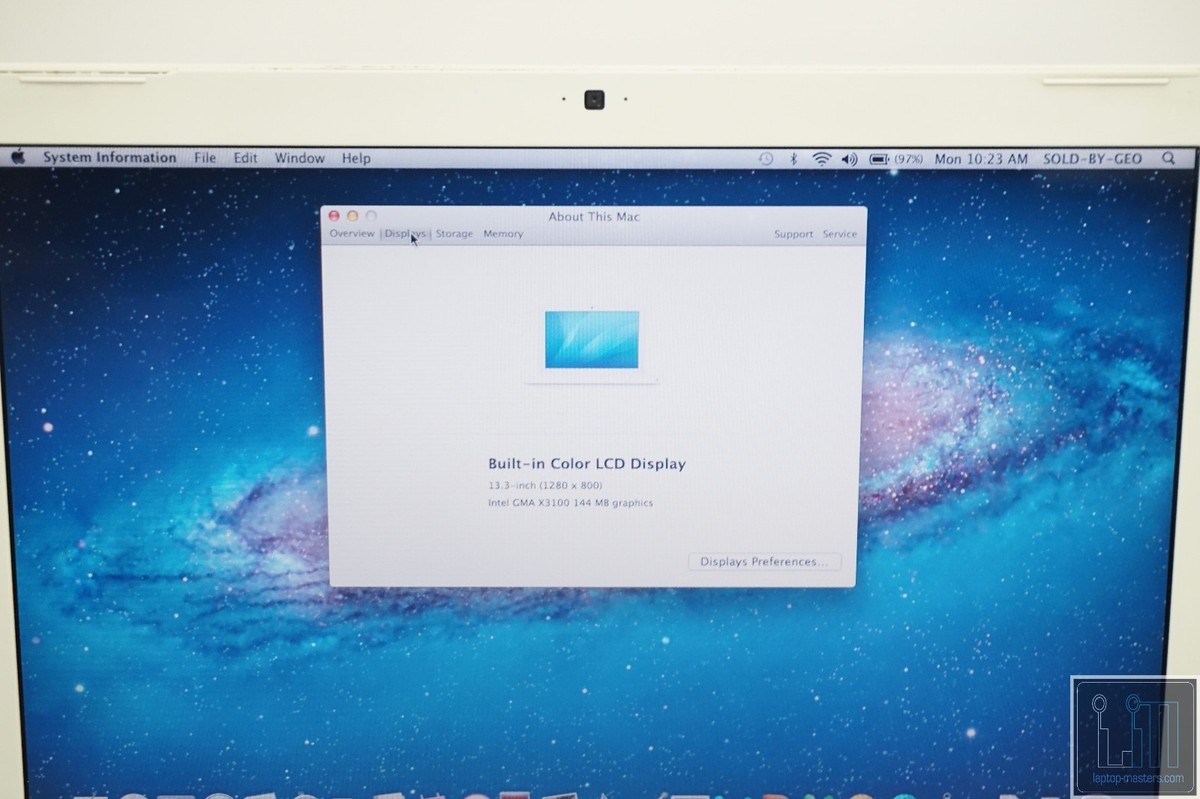 MacBook Early 2008 A1181 Laptop Intel Core 2 Duo 2.1GHz 4GB RAM