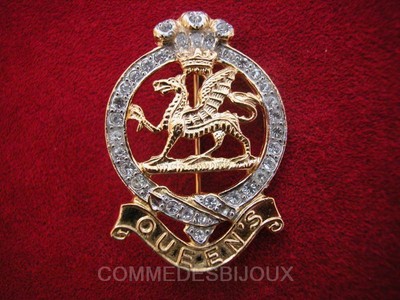 Grande Broche Vintage Argentée Blason Armoiries - Bijou Ancien, Bon état