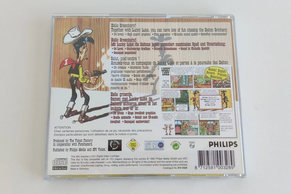 Rare Lucky Luke The Videogame Philips CDI Cd-i Videogame Gaming Original - Image 3 of 3