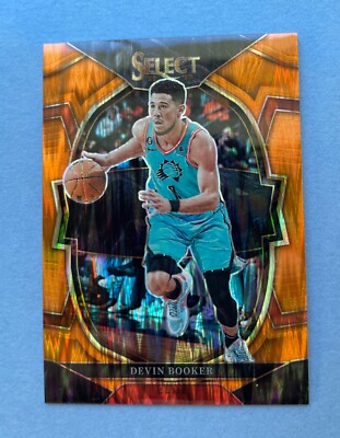 2022-23 Panini Select Basketball Devin Booker Orange Flash