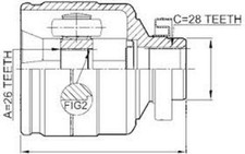 Joint Set Inner Right Kia Sorento 06-09, Carnival 05-14 New !!