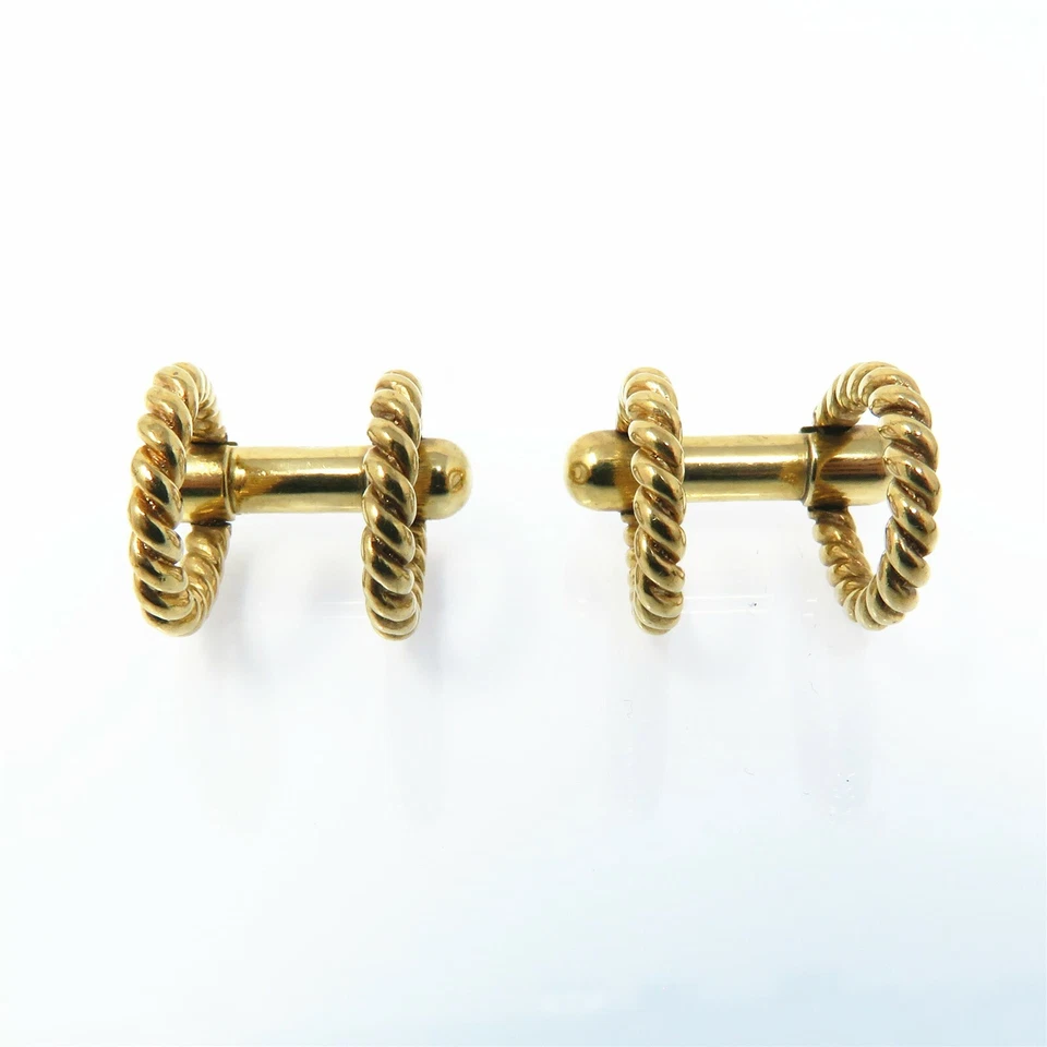 Gemelos NYJEWEL Gucci Vintage Oro Horsebit Oro Oro Foto 2 de 4