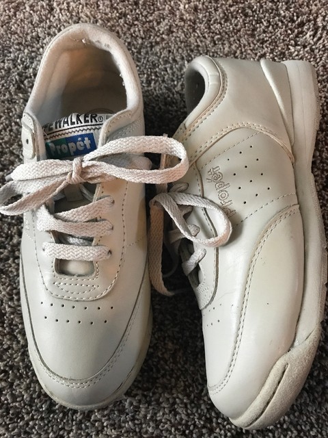 propet walker leather walking shoes