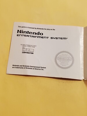 Kid Niki Radical Ninja Authentic Original NES Nintendo Manual Only
