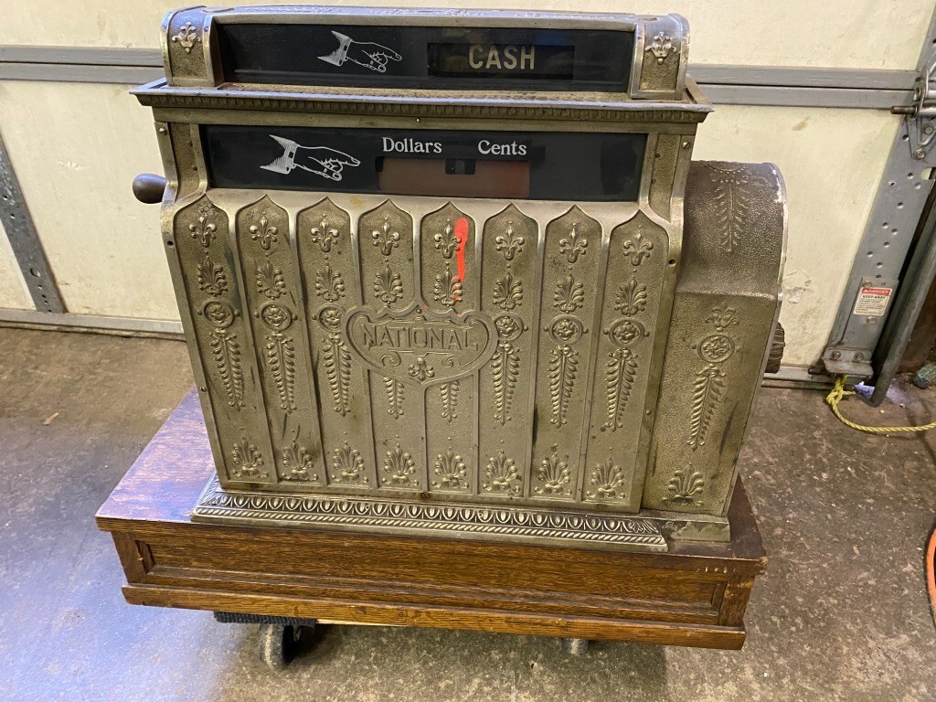 Vintage National Cash Register Model 452 Brass S144099G