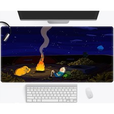 HOT-40 90cm Adventure Bonfire Gaming Mouse Pad - Large, Non-Slip Rubber Base w/S