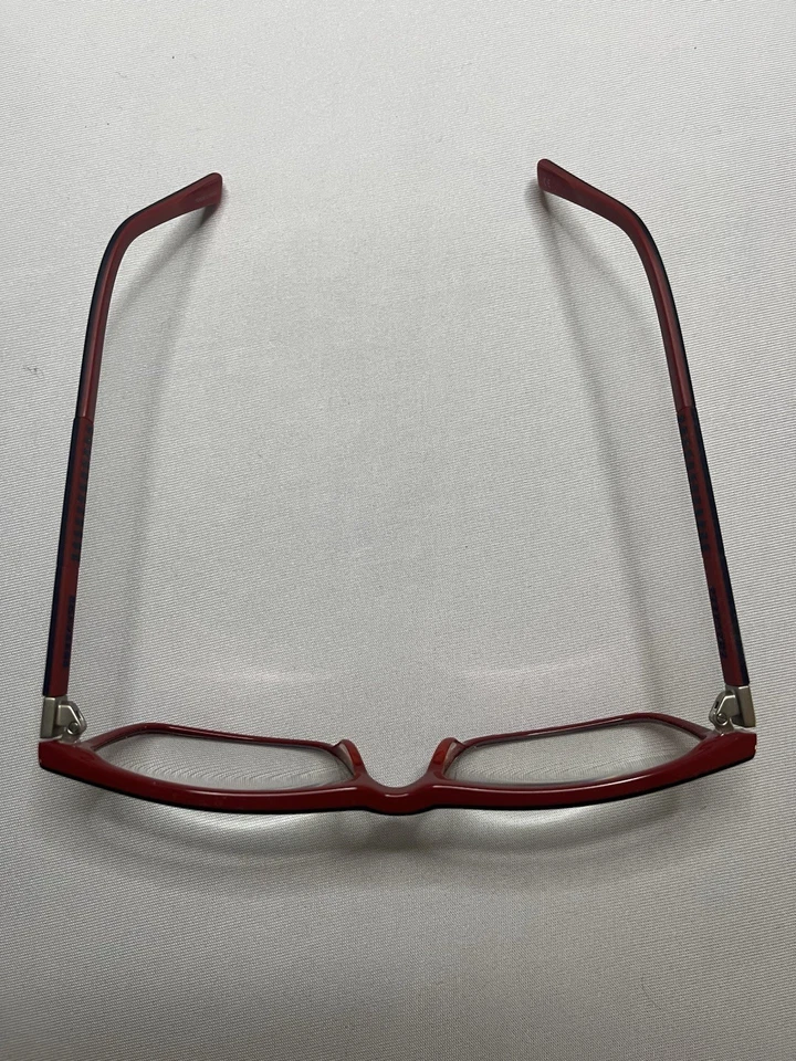 Gafas para hombre Converse Q312 azul marino/rojo 55-17-145 marco rectangular sin arañazos usadas Foto 2 de 4