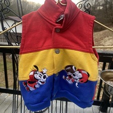VTG Disney Baby Collection Sweatshirt Mickey Goofy Football 90s Size 24 Months