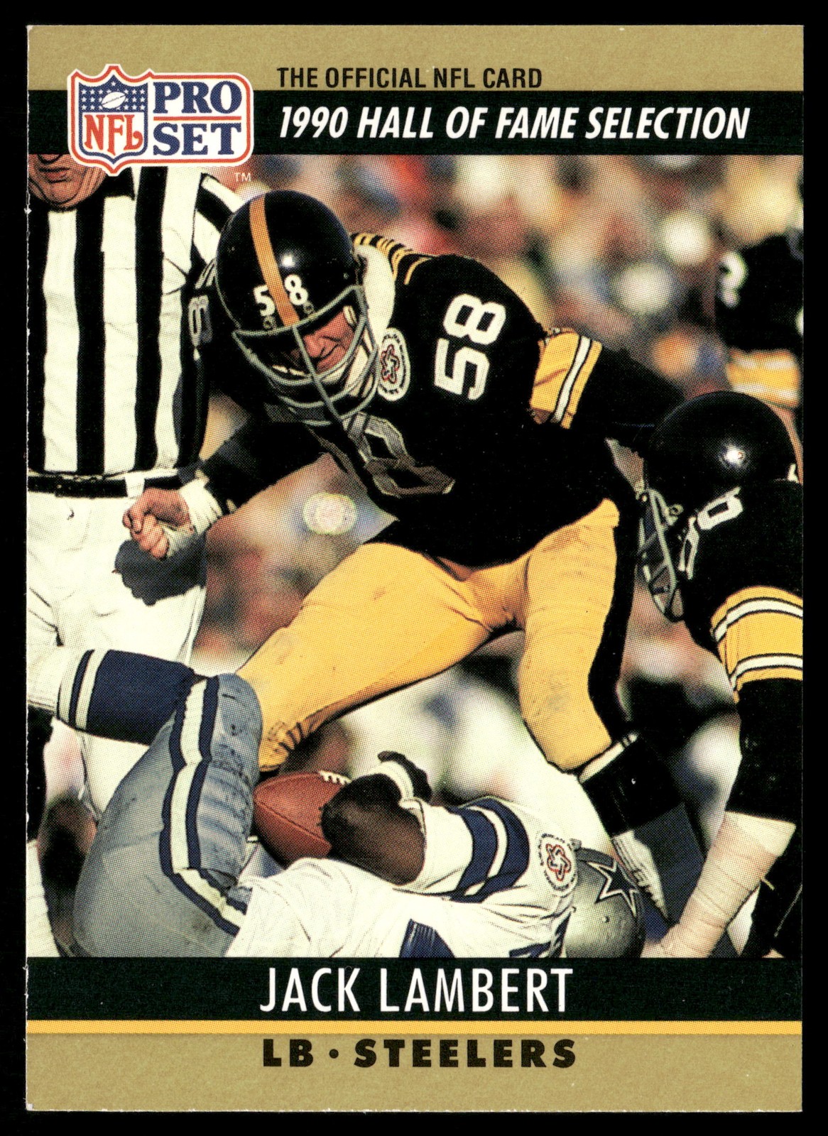 1990 Pro Set FACT Cincinnati #27 Jack Lambert