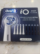 Oral-B iO Deep Clean Replacement Toothbrush Head, 9-count