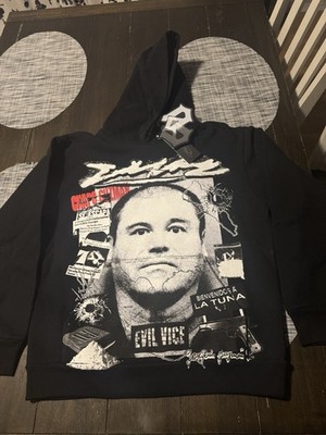 Evil Vice Chapo Hoodie Size L New with Tags