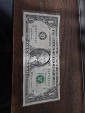 2017 $1 Federal Reserve Note Green Seal Serial G72727373C Circulated