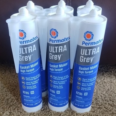 Permatex 82195 Ultra Grey High Torque RTV Silicone Gasket Maker 6pk  (6x13oz)=78