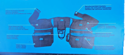 Electricians Work Belt OX Pro Nylon NEW! Pouches, Pockets, Tool Storage