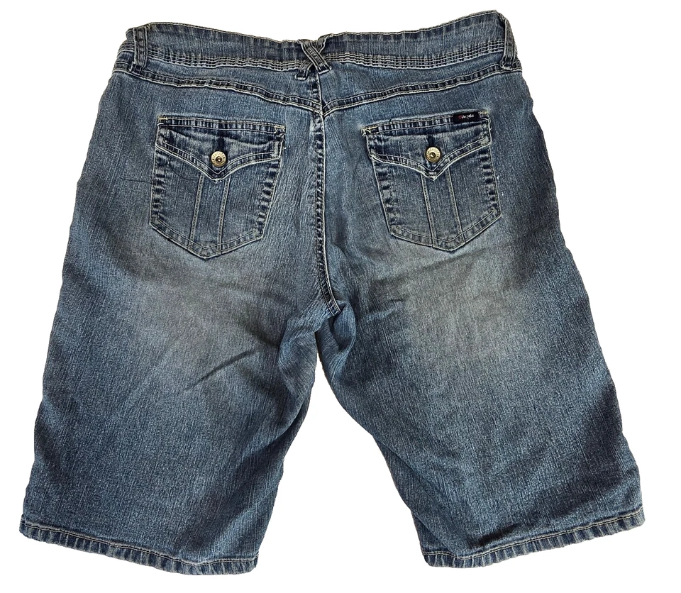 Angels Jean размер 17 шорты изогнутый Бермуды вышитый женщин EUC - Изображение 4 из 4